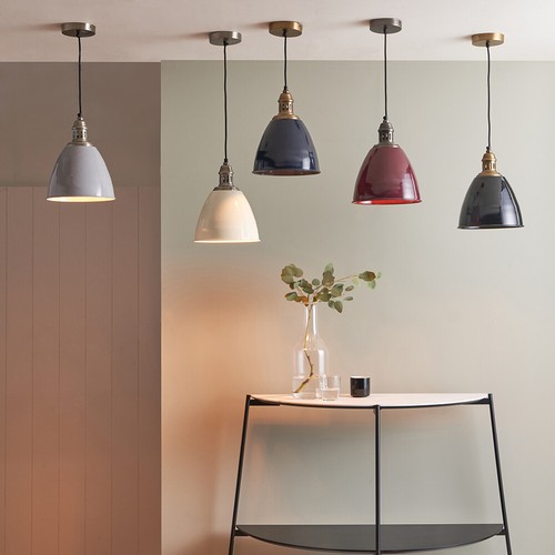 Vintage enamel pendant ceiling - vintage,