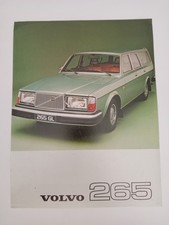 VOLVO 265 ESTATE CARS orig 1977 UK Mkt Sales Leaflet Brochure - DL GL