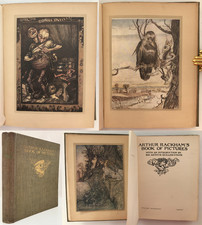 1913 First Edition ARTHUR RACKHAMS BOOK OF PICTURES Fairy Tales 44 Colour Plates