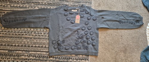 Fatface blue beeble sweatshirt - fatface,