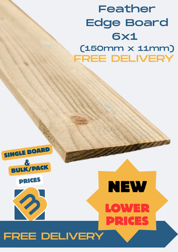 Feather edge boards - feather,