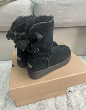UGG Black Classic Bailey Bow