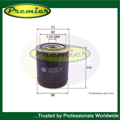 Premier oil filter fits - oil,