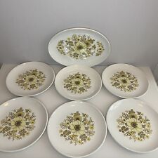 Hostess Tableware Debutante Dinner & Serving Plates (x7) Retro Vintage Floral