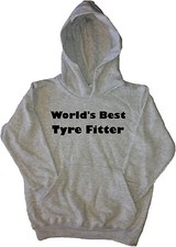 World's Best Tyre Fitter Kids Hoodie Sweatshirt