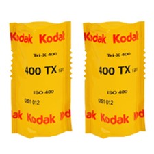 2x Kodak Tri-X 400 120 Black &