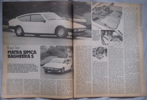 1977 matra simca bagheera - bagheera, s