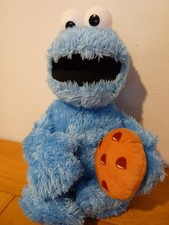 Cookie Monster plush, sesame