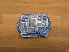 Spode Italian Blue Butter Dish