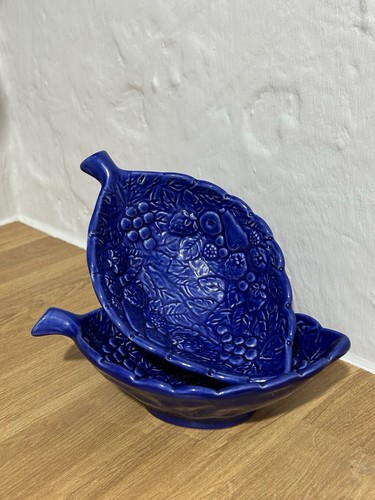 Vintage cobalt blue ceramic - cobalt,