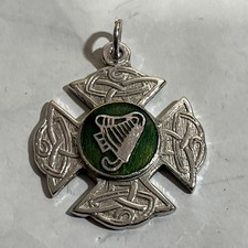 Old vintage Plated Metal Irish