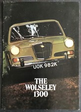 WOLSELEY 1300 Car Sales Brochure May 1972  Ref 2852/C