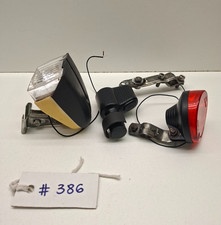 Vintage Bicycle FER Germany Dynamo Lights Set Front and Rear Lamp