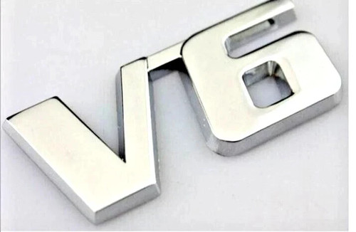 Emblem signs chrome - v6, logo