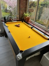 6ft Pool Table Black wood with