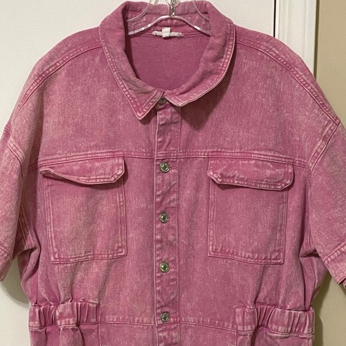 Womens pink acid wash - pink,