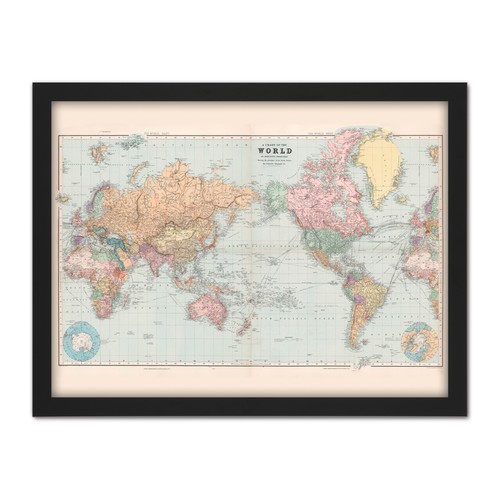 Map stanford 1901 world - stanford,