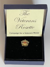 The Veterans Rosette Pin Badge - Campaign for a Veterans Medal