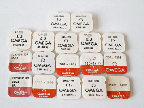 Omega 1208 mainspring watch - mainspring,