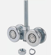 Mxfans Steel Sliding Track Roller Hanging Barn Door Rail Trolley Wheel H3-3 Rep