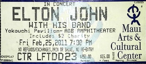 Elton john concert - concert, ticket