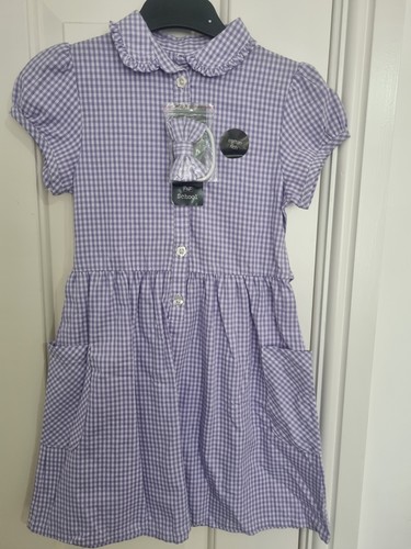 Girls purple gingham - purple,