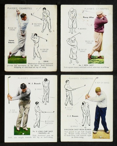 Golf player cigarette - cigarette, cards