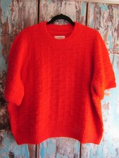 Fat Face Red Textured Fluffy