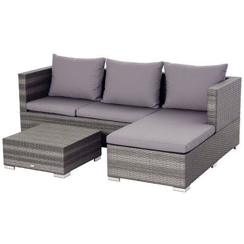 Outsunny rattan garden sofa - outsunny,