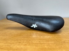 Assos 'Maier' vintage 1970s  black leather bike saddle *rare*