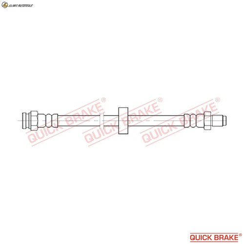 Brake hose 125 for - 32.125, peugeot