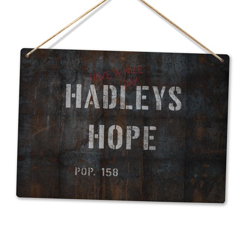 Metal wall sign hadley s - sign, hadley's