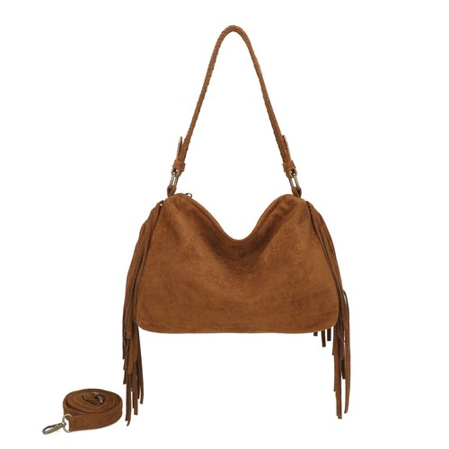 Ladies fringe suede - h777, hobo