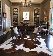 Real Australian Cowhide Rugs – 100% Natural Tricolor Hair-On Cow Skin Rug Area