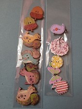  Buttons  Wildlife Theme