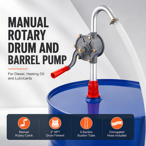 Manual rotary drum and - drum,