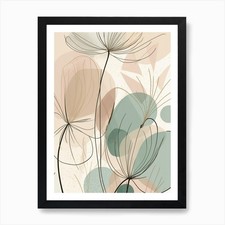 Pastel Flower Fields Art Print