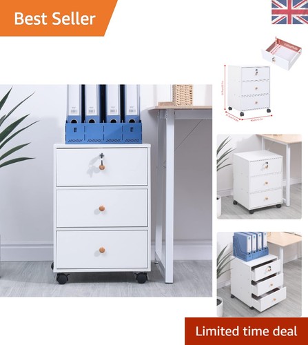 White wood lockable - white,
