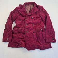 Corduroy Coat 12 Red Womens