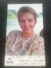Signed Promo Photo Print Emmerdale Actress Caroline Bates Diana Davies Signature