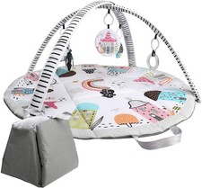 LADIDA Little Village Baby Playmat Activity Play Gym Convert To Travel Handbag