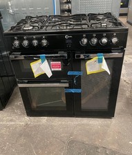 FLAVEL MLN9FRK 90 cm Dual Fuel Range Cooker - Black