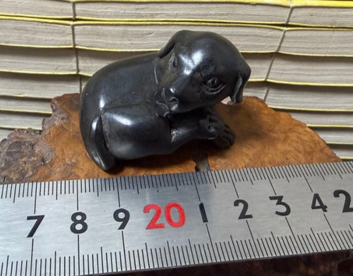 Netsuke antique dog japanese - netsuke,
