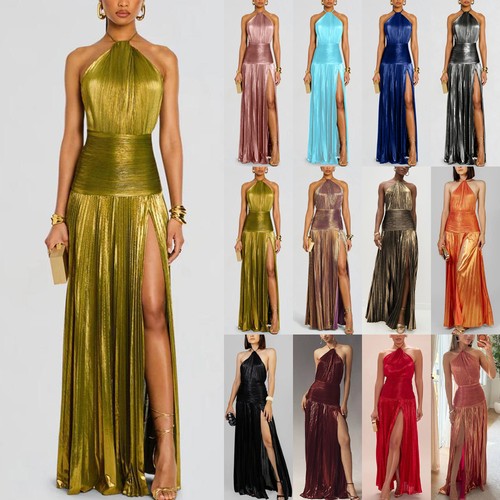Women ruched backless zip maxi - women,