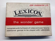 VINTAGE LEXICON JOHN WADDINGTON GAME