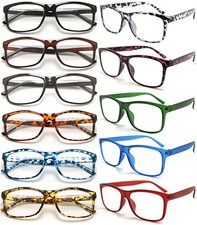 Good Quality Big Lens Simple Plain Plastic Reading Glasses  Comfort Designed 140