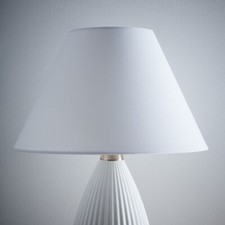 White Cotton Coolie Lampshade