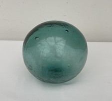 Vintage Hand blown Glass Floating Fishing Bouy Light Blue (5”)