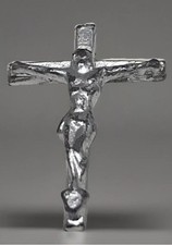 Dolls House crucifix cross Jesus for wall or church metal  1:12 Scale