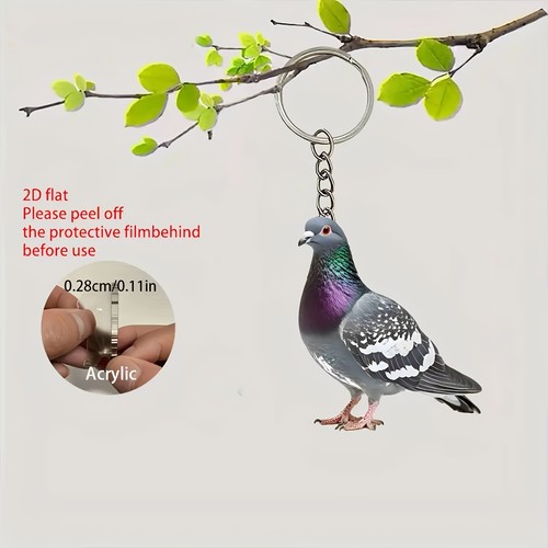 Green purple dove - &,
